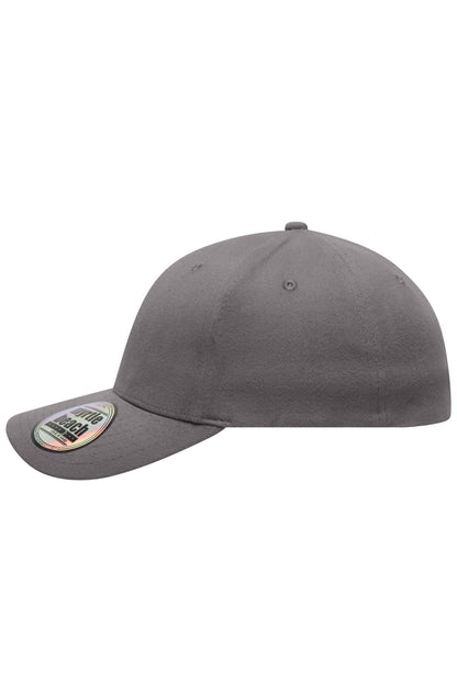 6 Panel Elastic Fit Baseball C - Dark-Grey