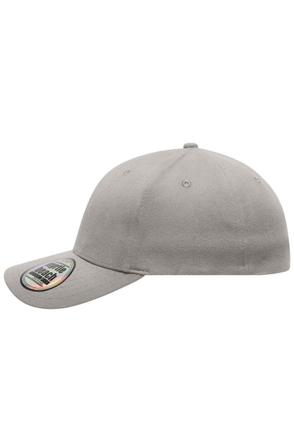 6 Panel Elastic Fit Baseball C - Light-grey