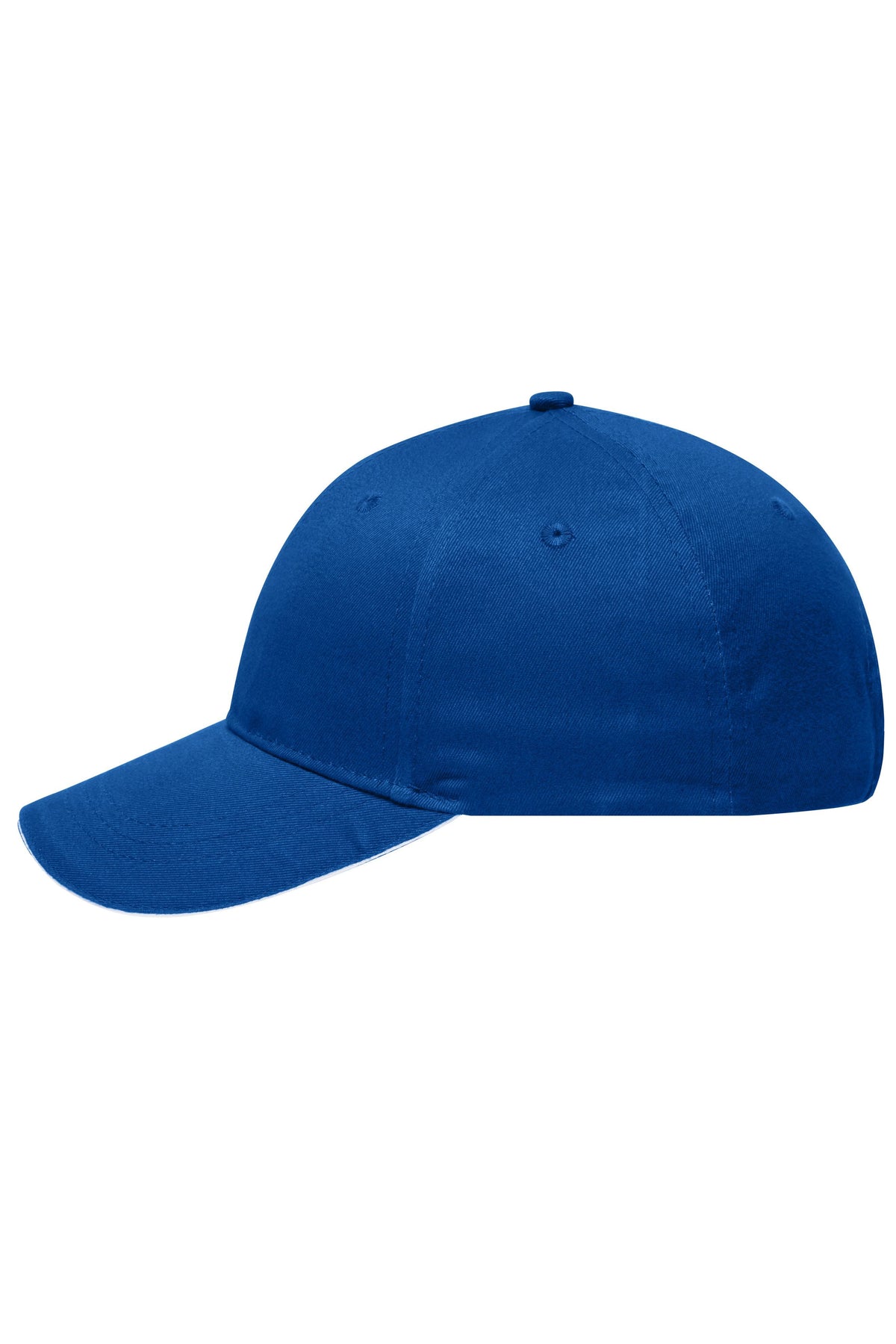 6 Panel Brushed Sandwich Cap - Royal/White