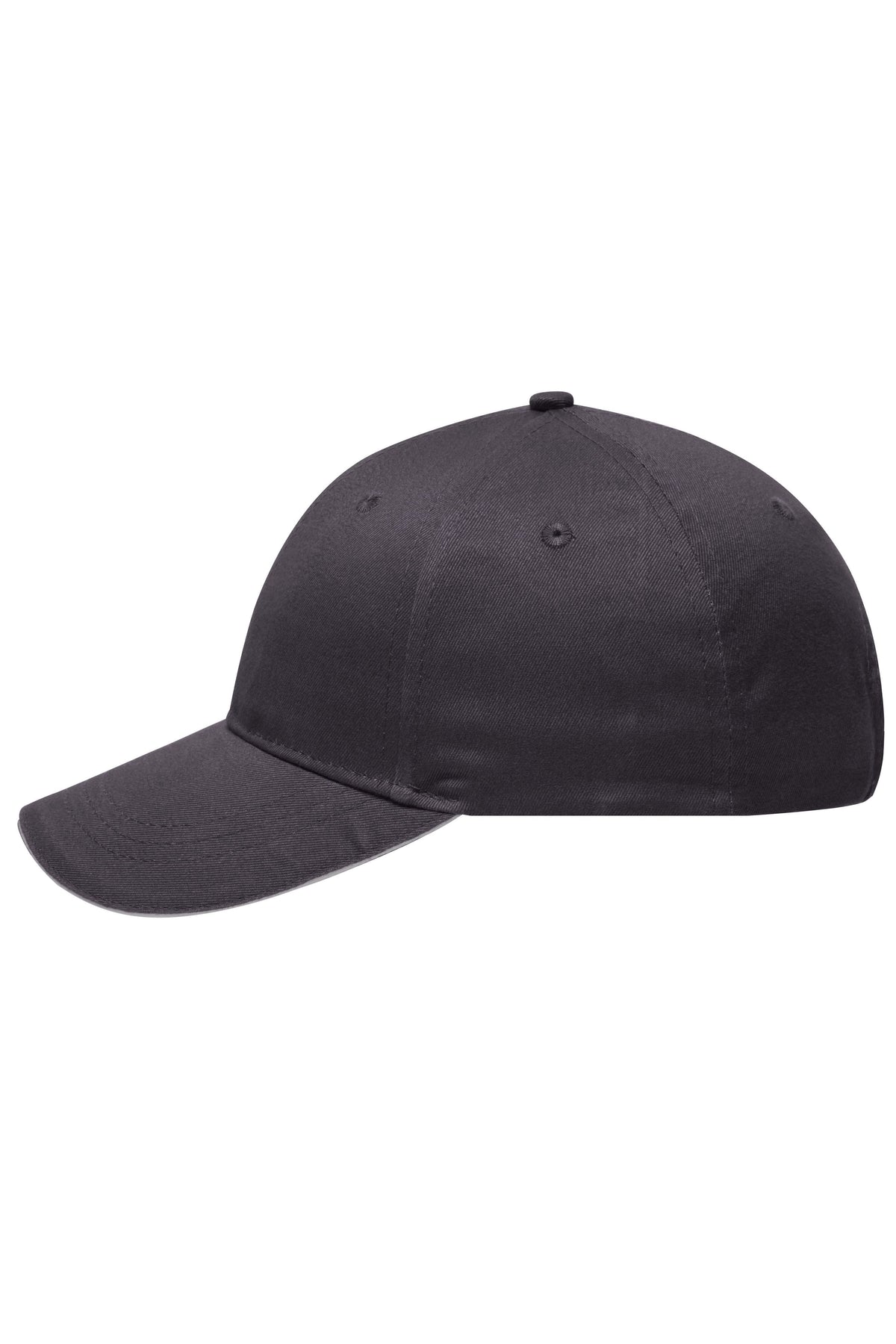 6 Panel Brushed Sandwich Cap - Carbon/Light-grey