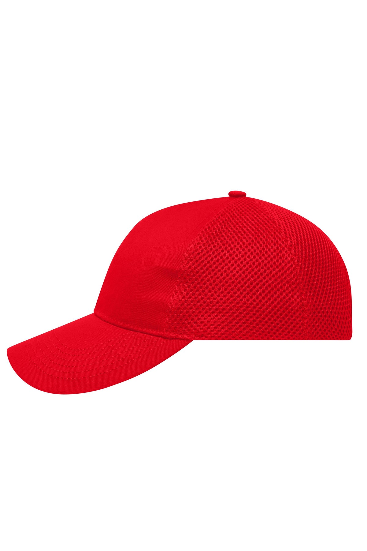 6 Panel Air Mesh Cap - Red