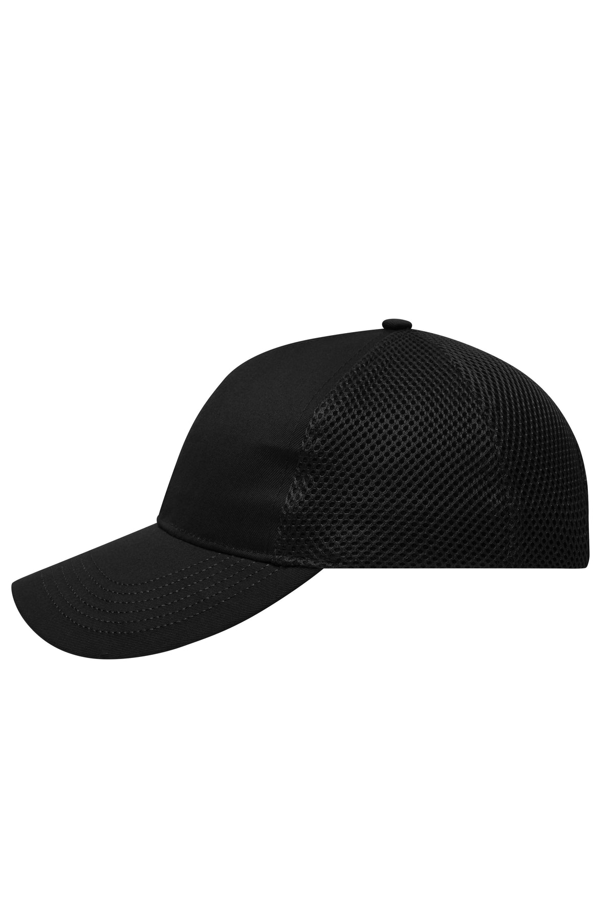 6 Panel Air Mesh Cap - Black