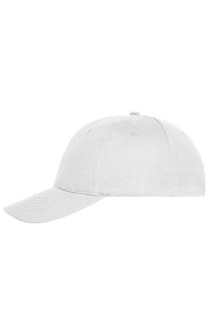 6 Panel Cap Bio Cotton - White