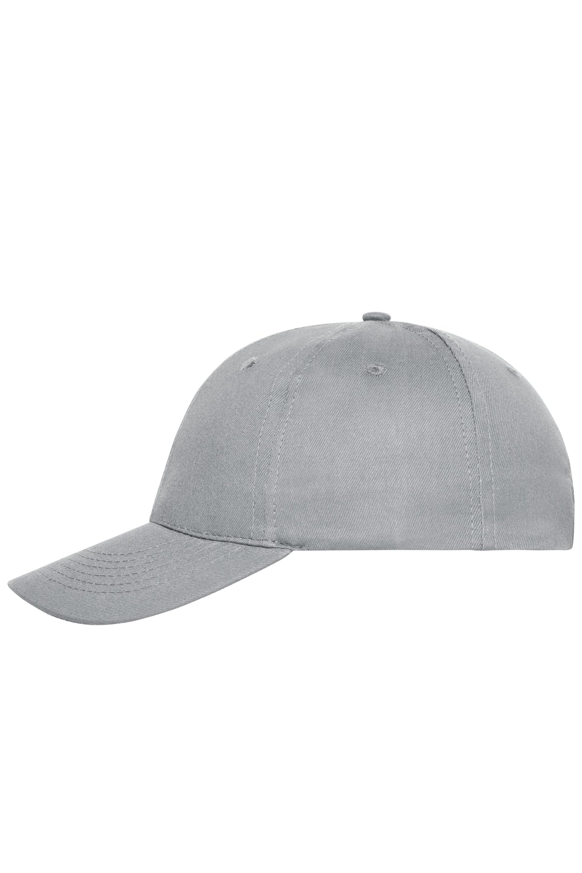 6 Panel Cap Bio Cotton - Light-grey