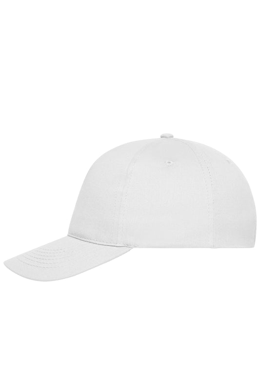 5 Panel Cap Bio Cotton - White