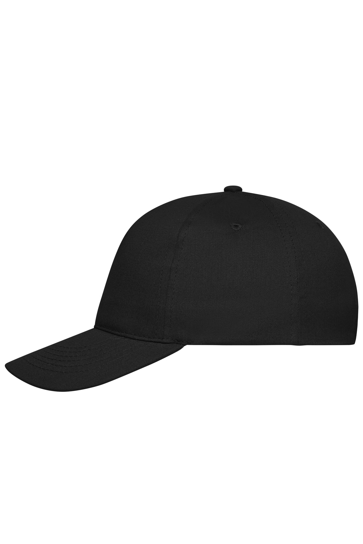 5 Panel Cap Bio Cotton - Black