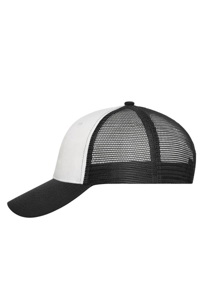 6 Panel Mesh Cap - White/Black