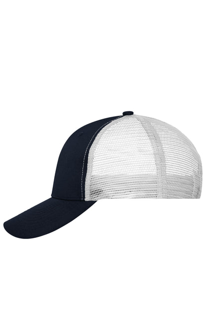6 Panel Mesh Cap - Navy/Navy/White