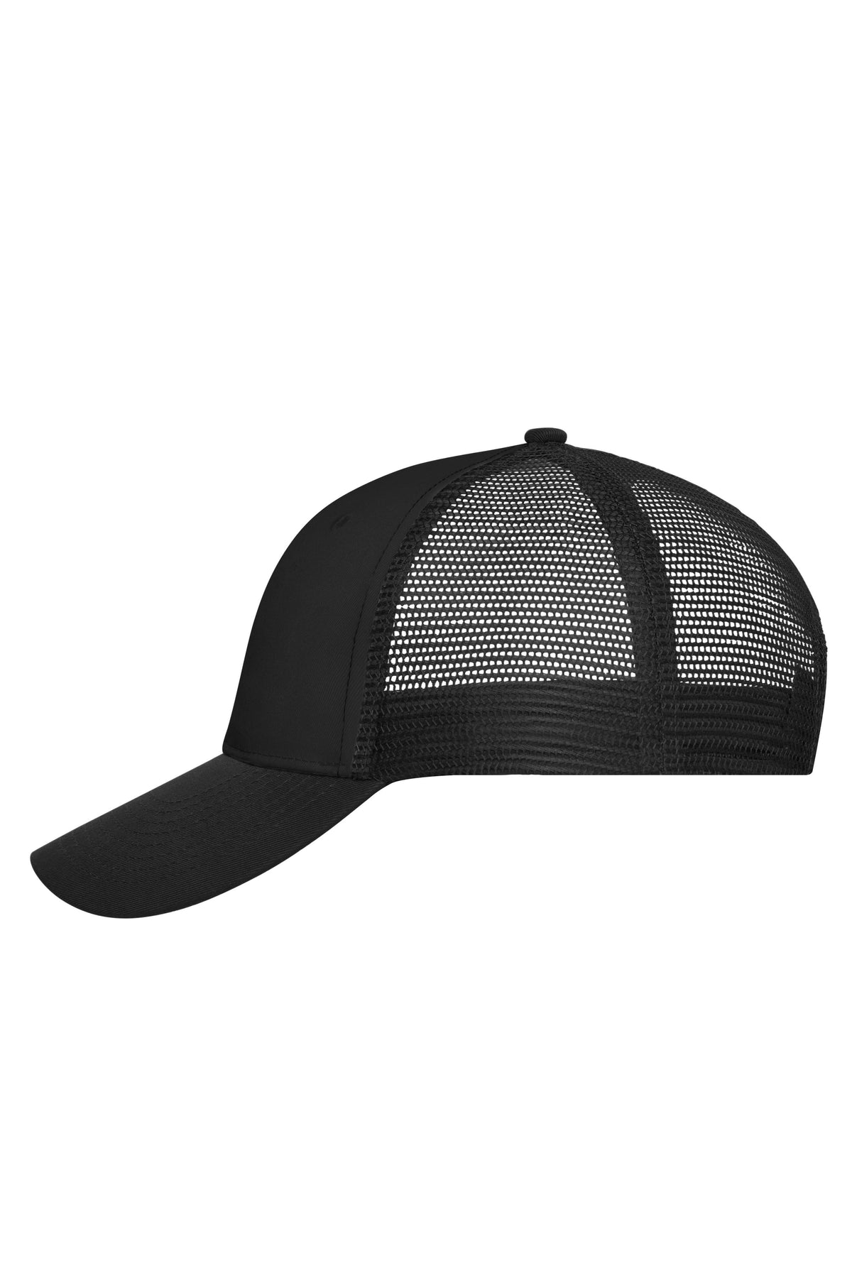 6 Panel Mesh Cap - Black/Black