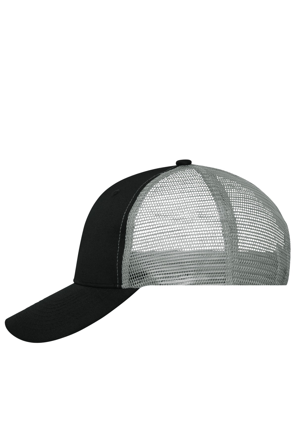 6 Panel Mesh Cap - Black/Black/Dark-grey