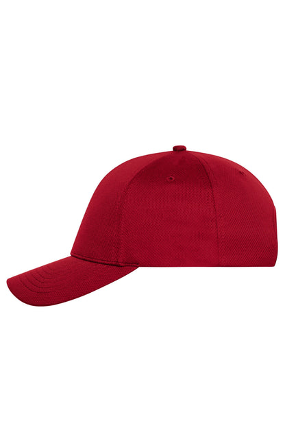 6 Panel Sports Cap - Red