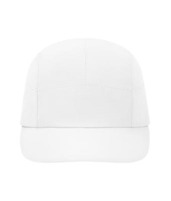 7 Panel Sports-Cap - White