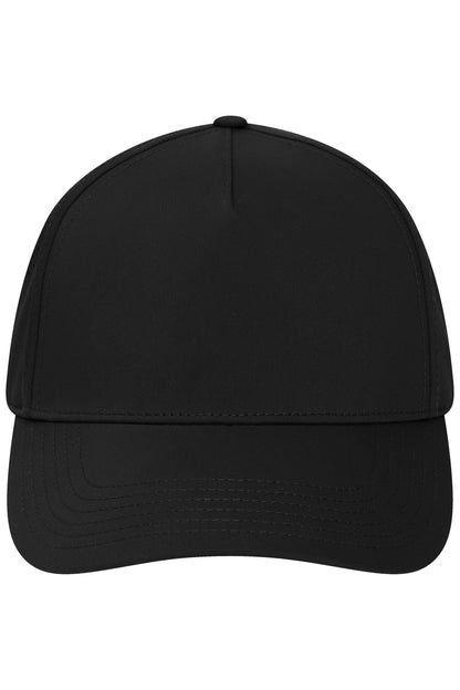 5 Panel Laser-Cut Cap - Black