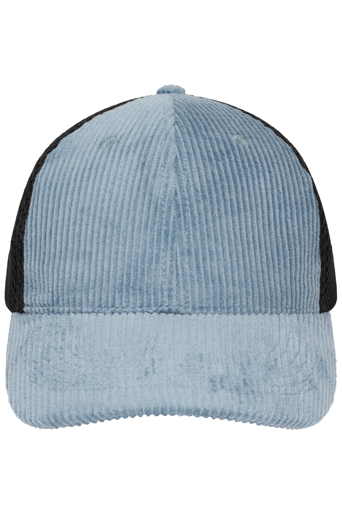 6 Panel Corduroy-Mesh Cap - Milky-blue/Black