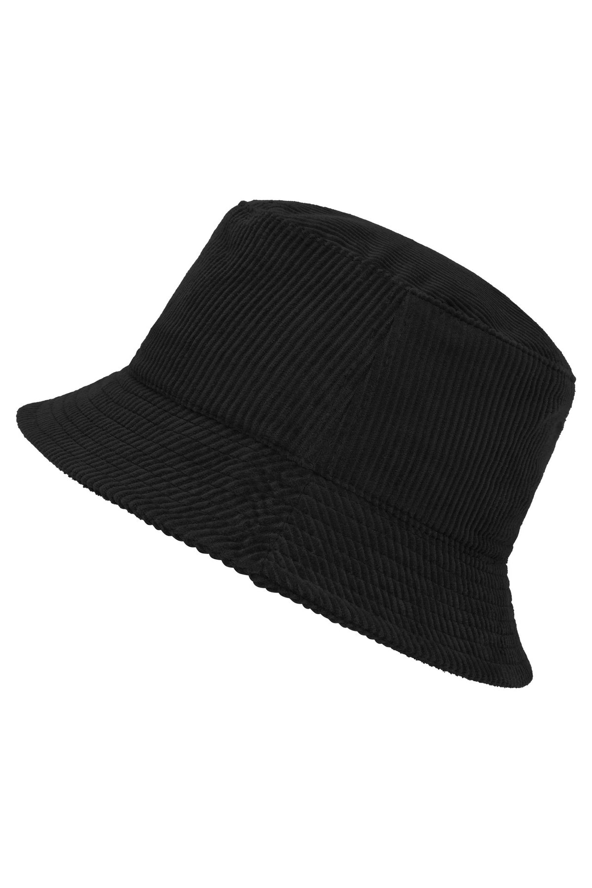 Corduroy Fisherman Hat - Black