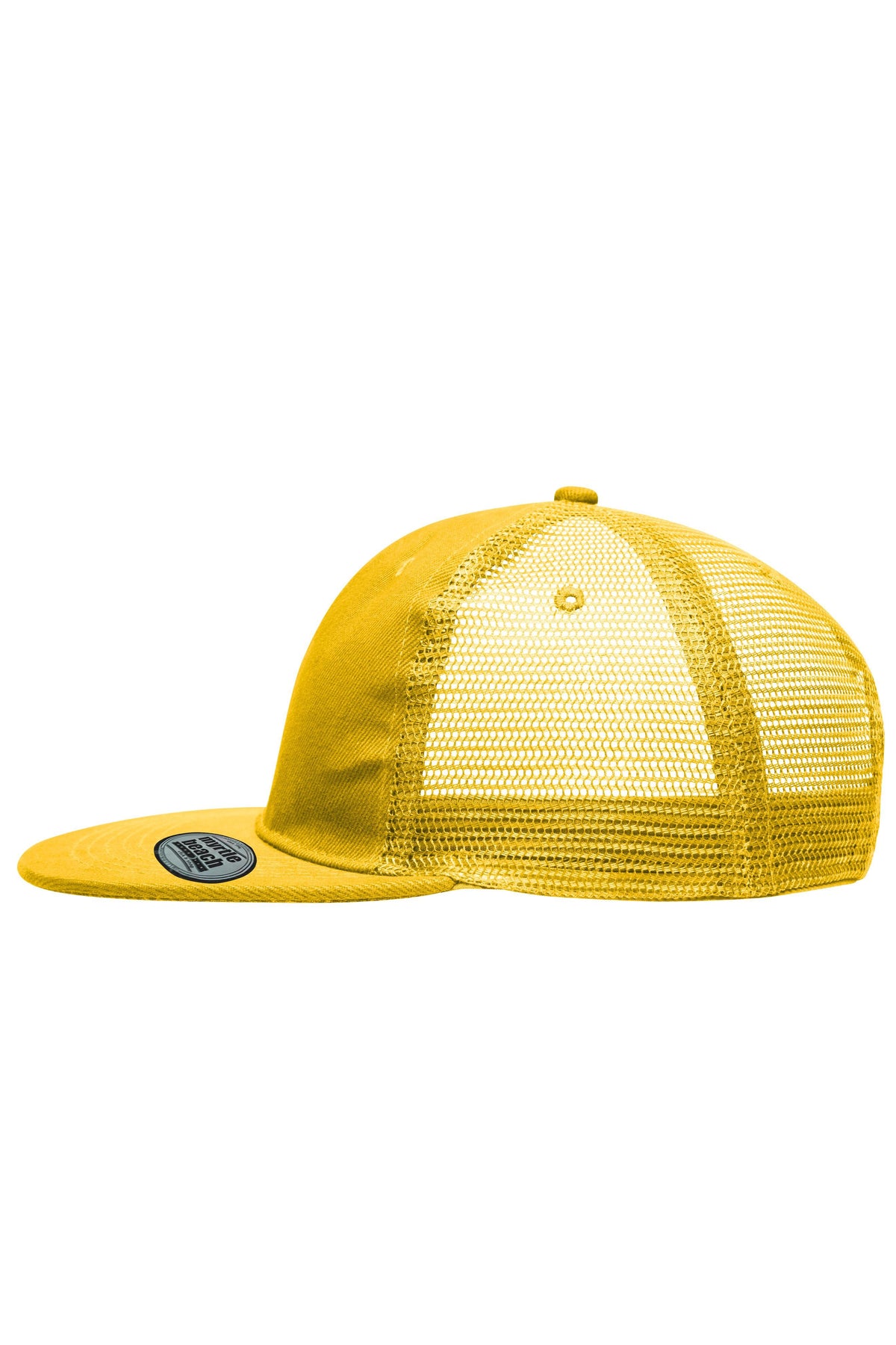 6 Panel Flat Peak Cap - Gold-Yellow