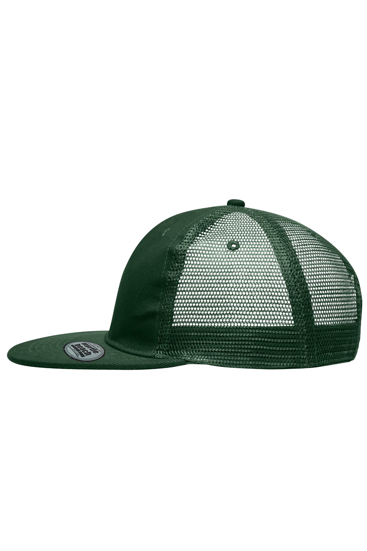 6 Panel Flat Peak Cap - Dark-Green