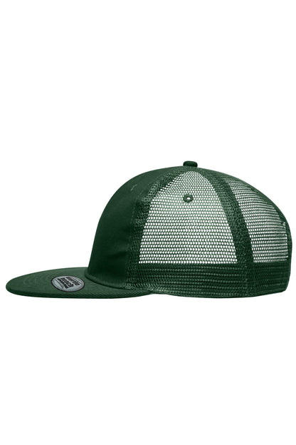 6 Panel Flat Peak Cap - Dark-Green