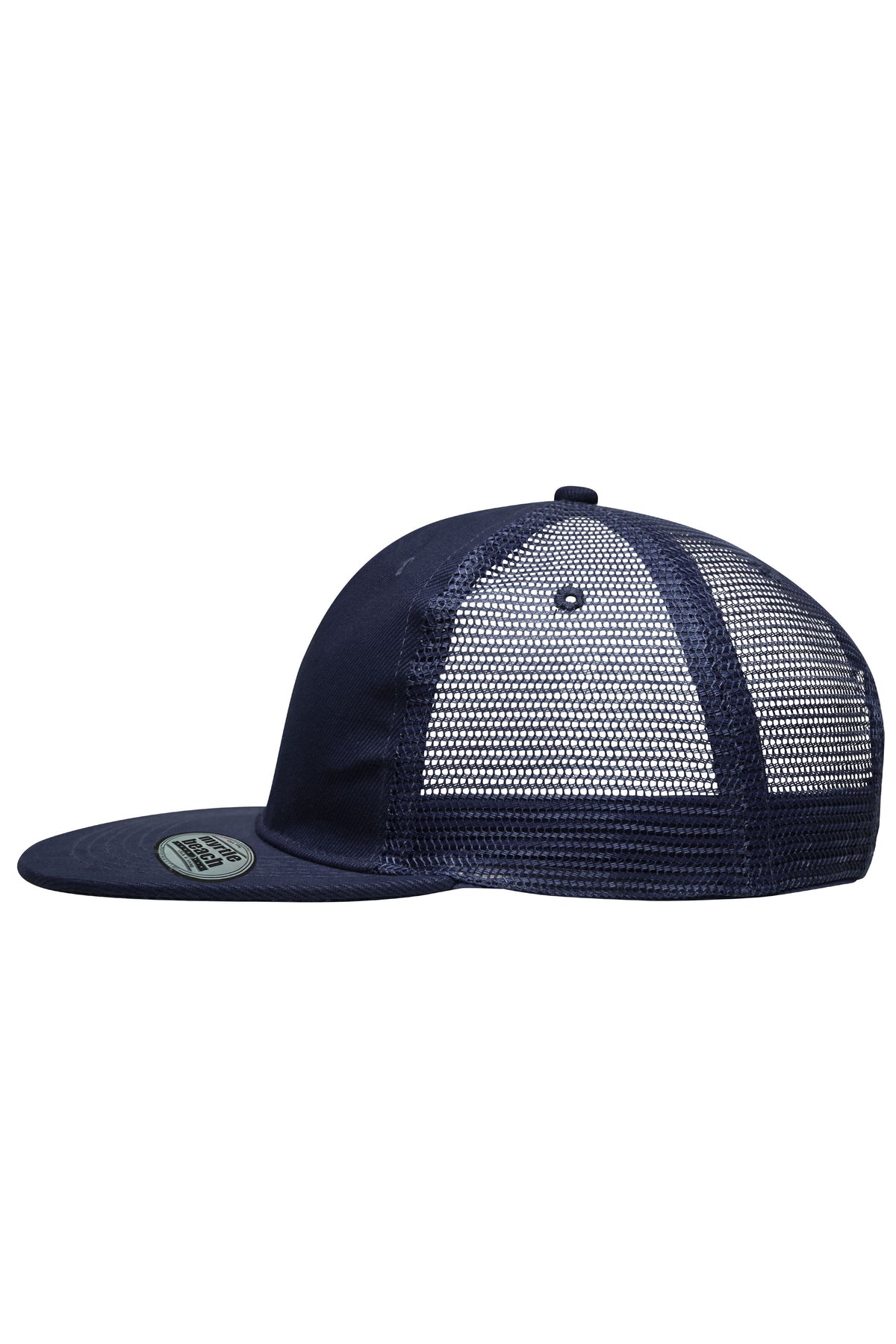 6 Panel Flat Peak Cap - Navy