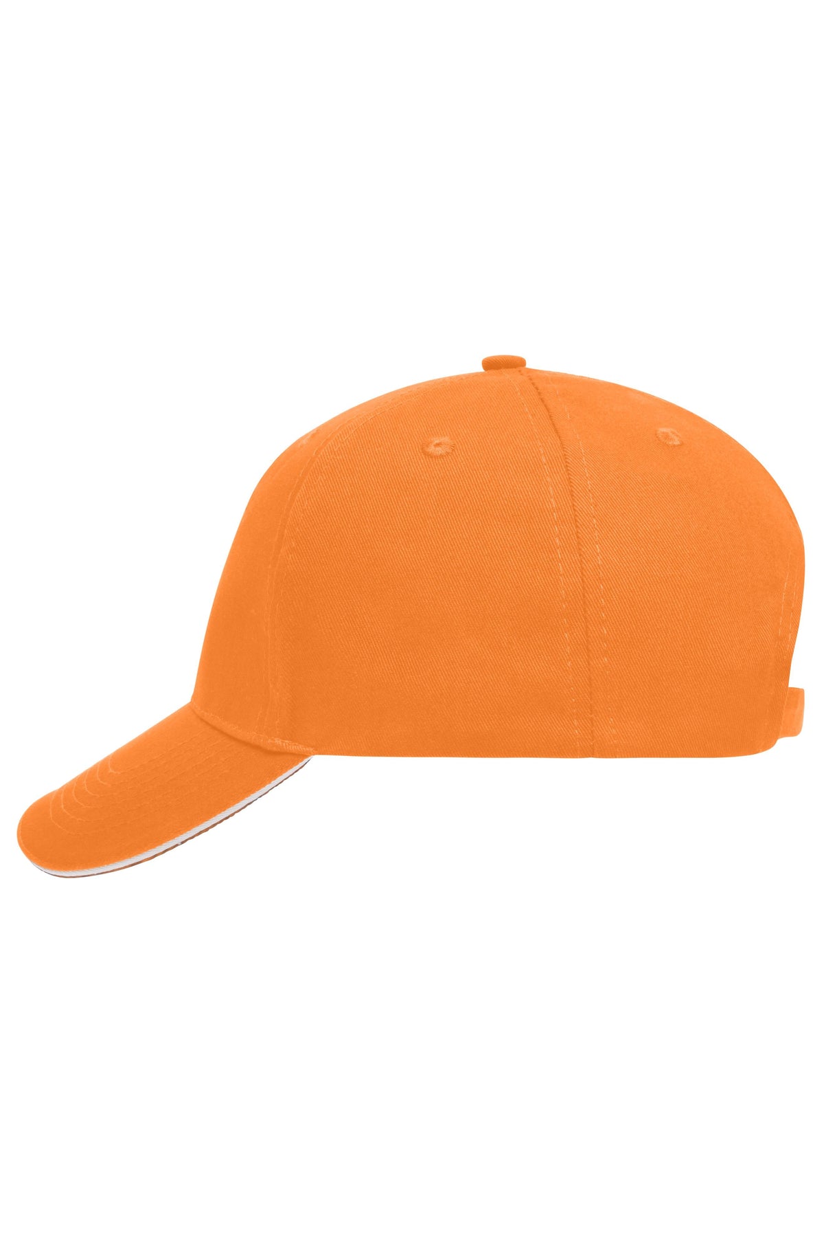 5 Panel Sandwich Cap - Orange/White