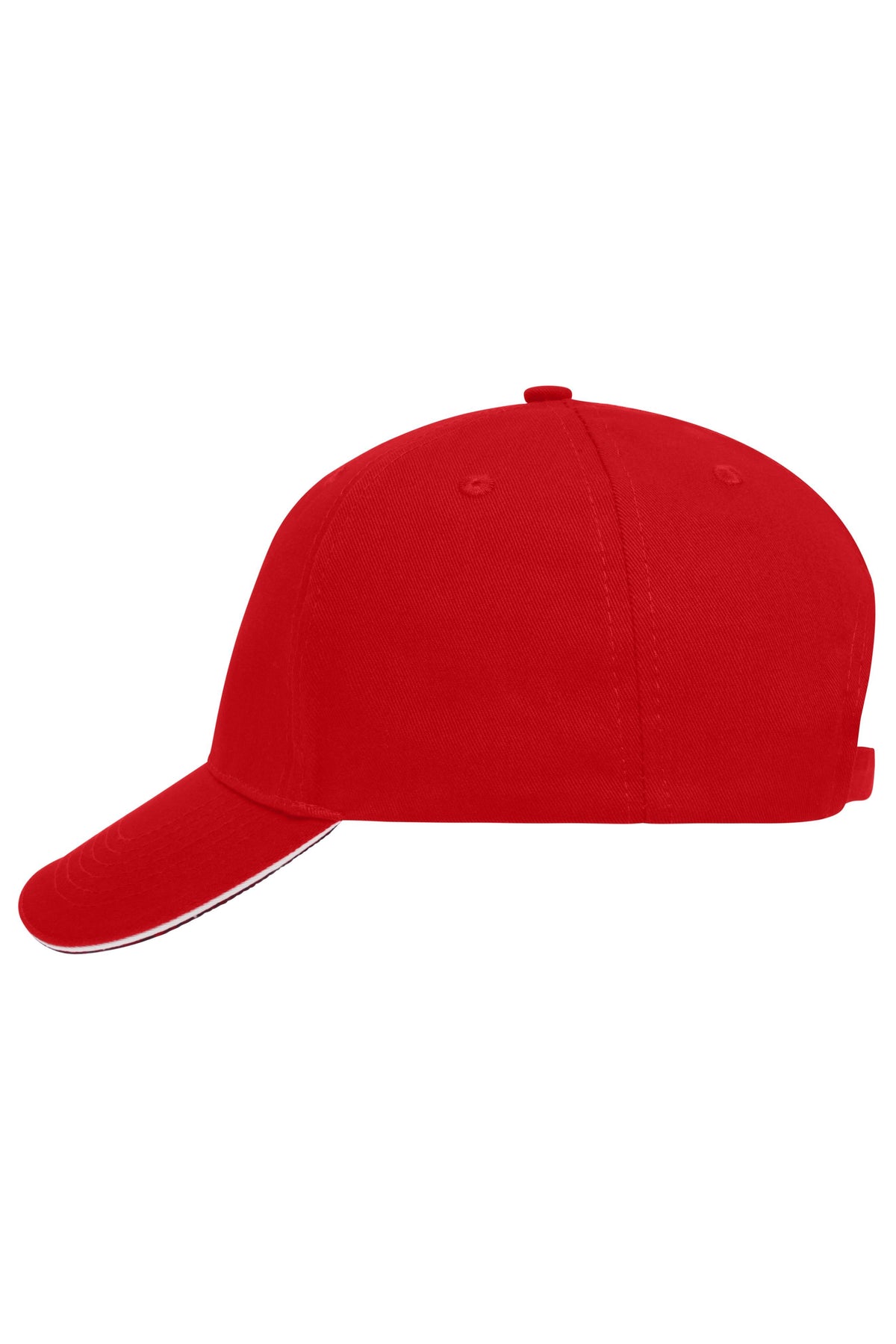 5 Panel Sandwich Cap - Red/White