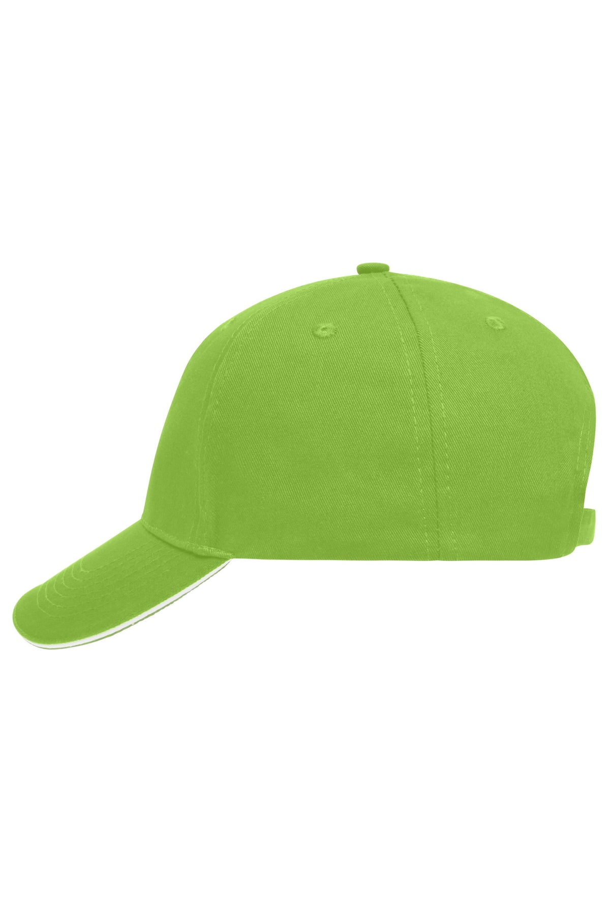 5 Panel Sandwich Cap - Limegreen/White