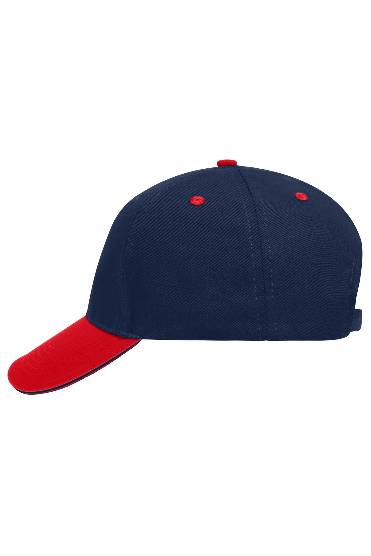 5 Panel Sandwich Cap - Navy/Red/Navy