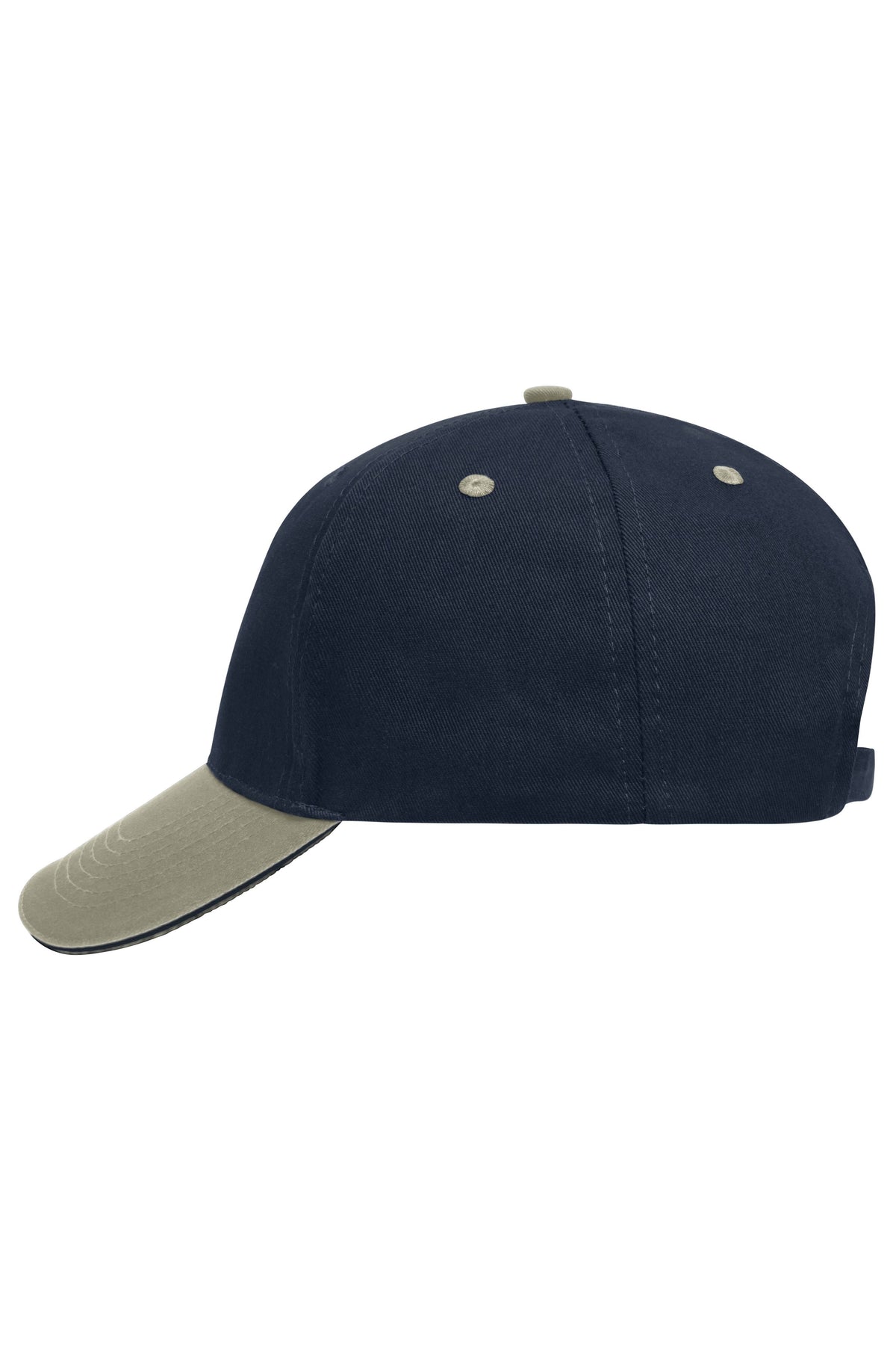 5 Panel Sandwich Cap - Navy/Beige/Navy