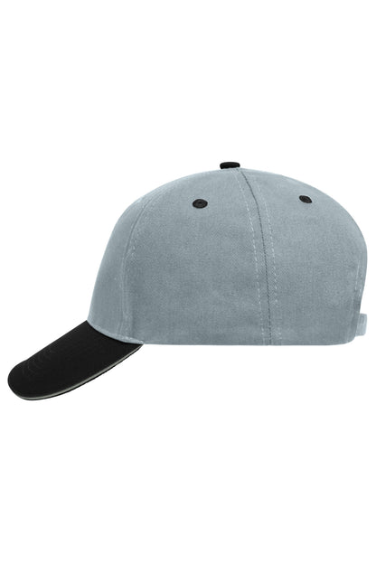 5 Panel Sandwich Cap - Light Grey/Black/Light Grey