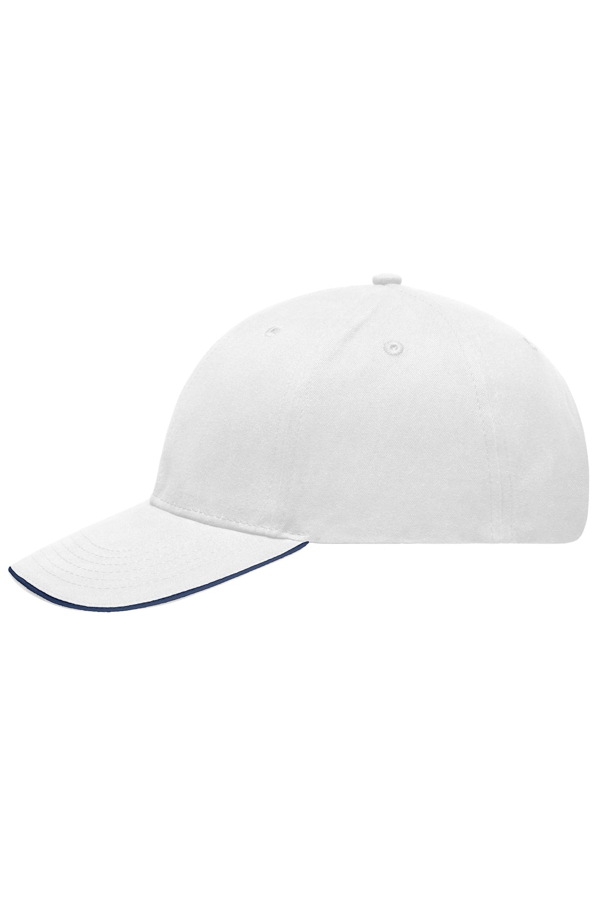 Light brushed Sandwich Cap - White/Navy
