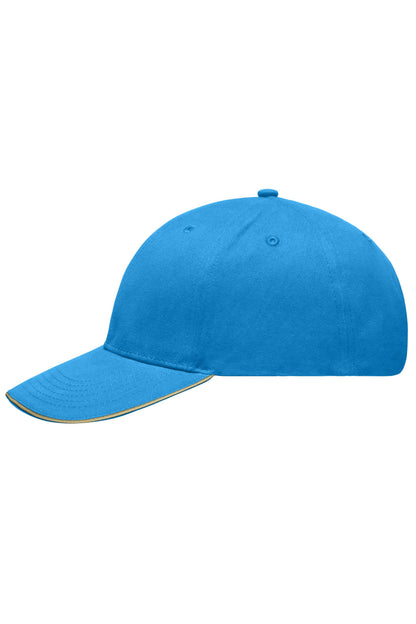 Light brushed Sandwich Cap - Turquoise/Beige