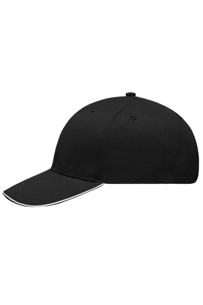 Light brushed Sandwich Cap - Black/White