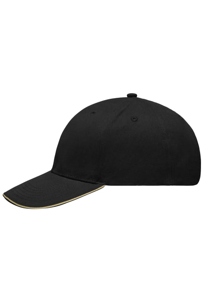 Light brushed Sandwich Cap - Black/Beige