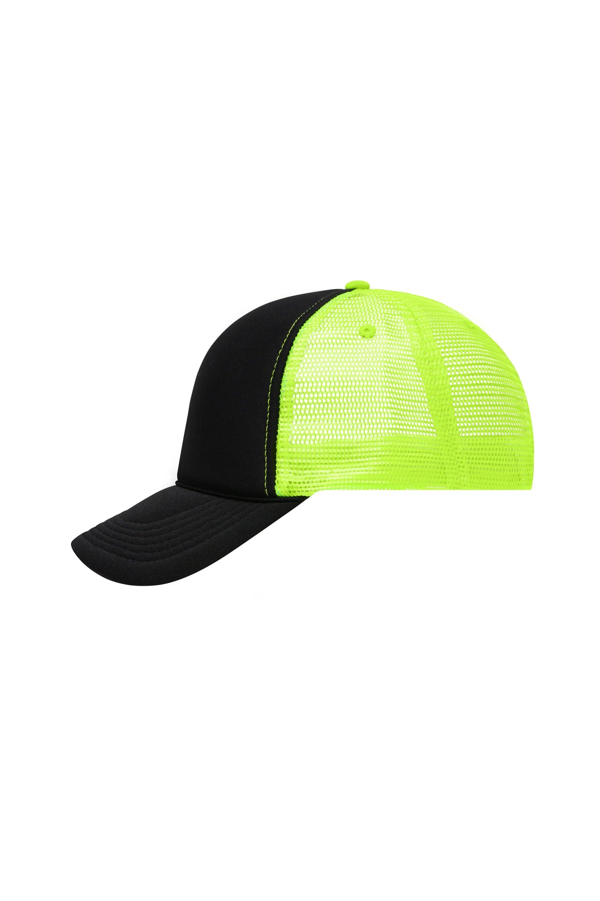 Retro Mesh Cap - Black/neon-yellow