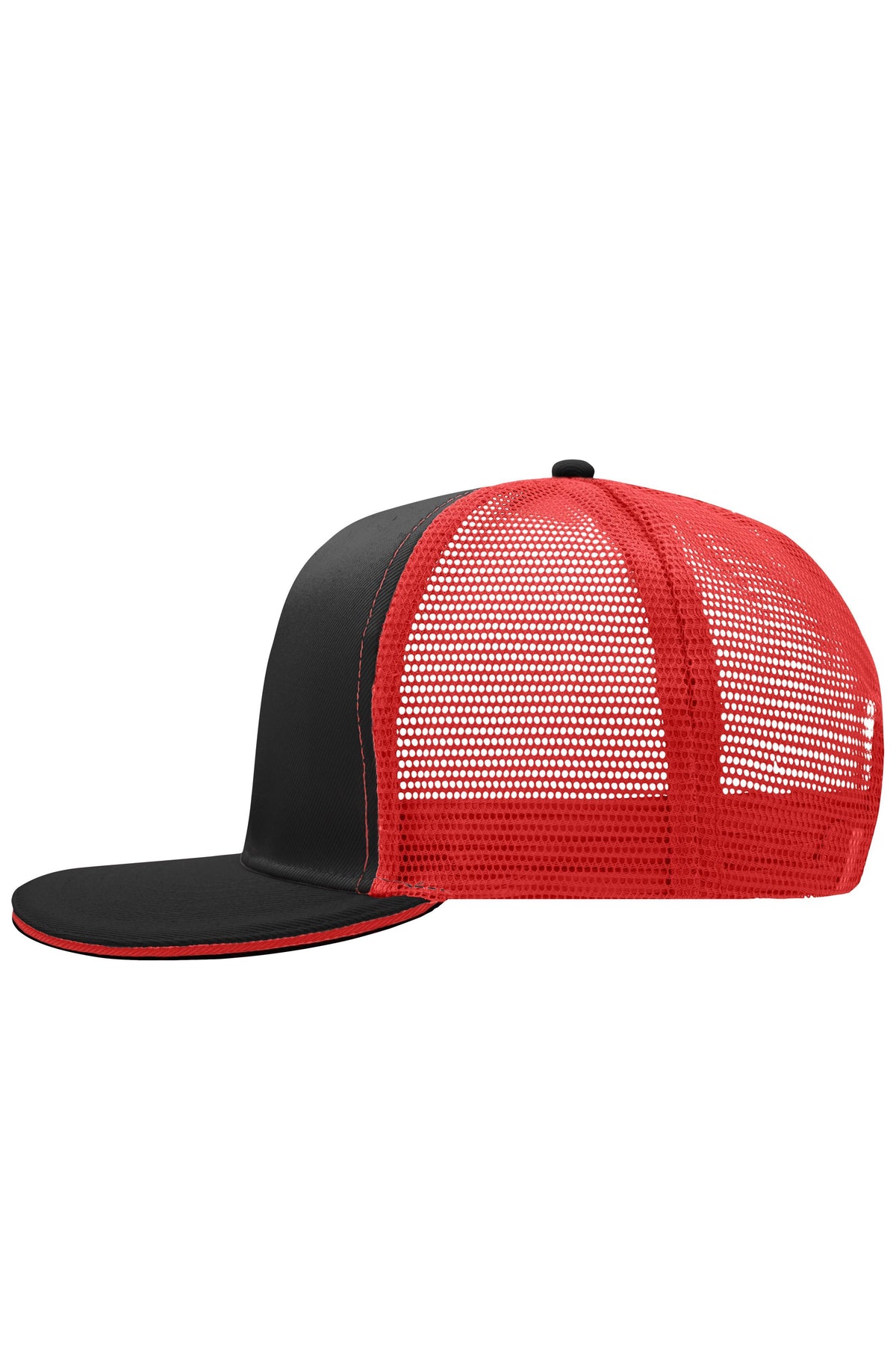 Pro Cap Mesh 6 Panel - Black/Red