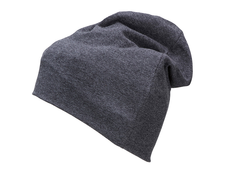 Jersey Beanie - Black-melange