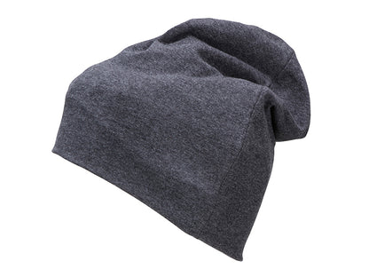 Jersey Beanie - Black-melange