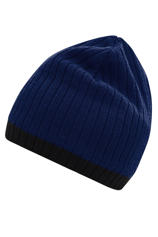 Knitted Hat - Ink/Black
