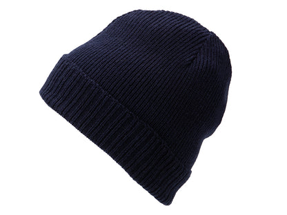 Basic Knitted Beanie - Navy