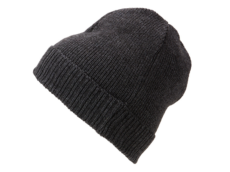 Basic Knitted Beanie - Grey Melange