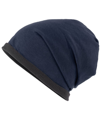 Single Beanie - Navy/Carbon