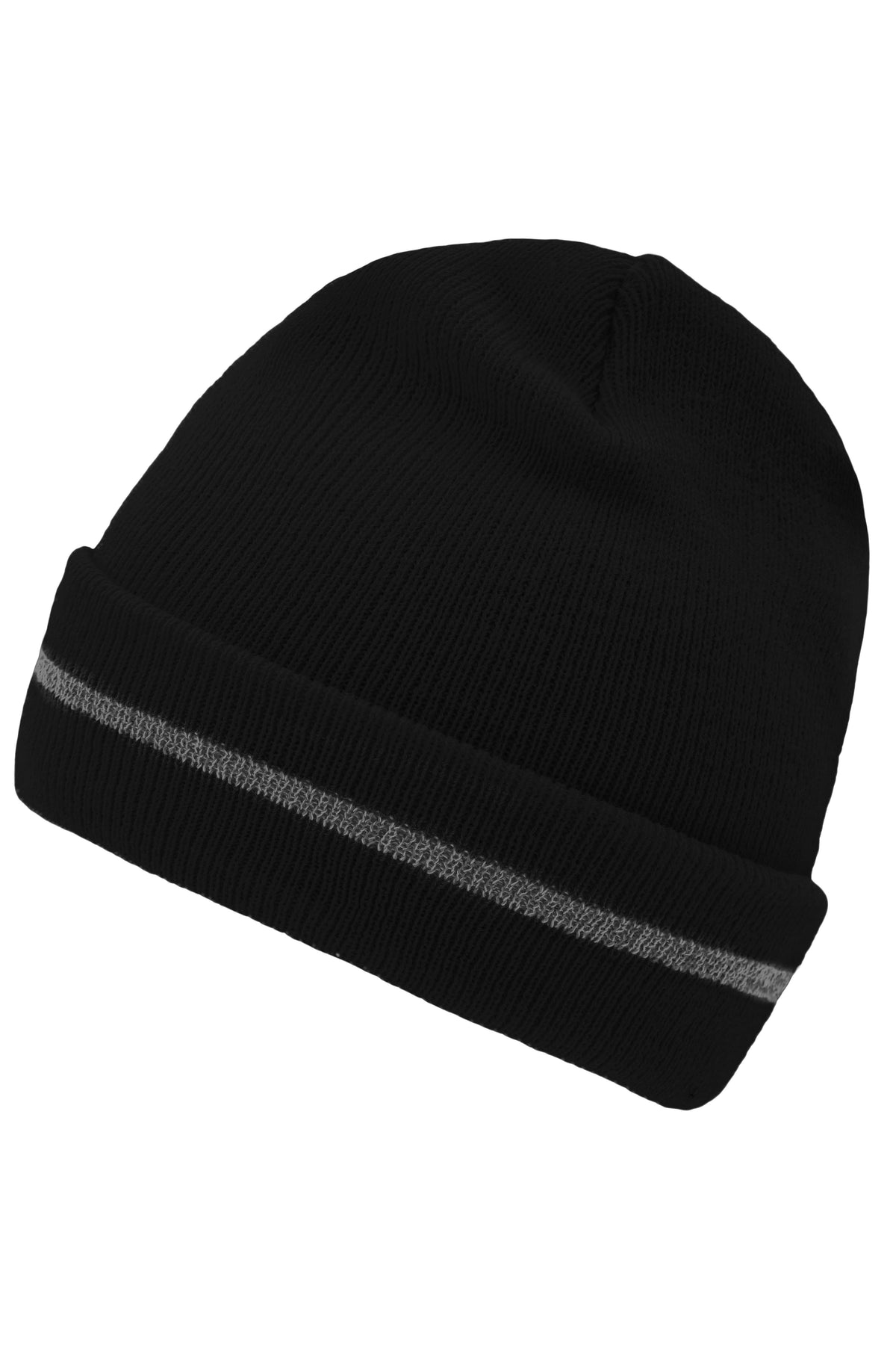 Reflective Beanie - Black/Silver