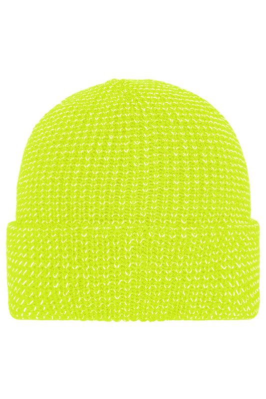 Reflective Winter Beanie - Bright-yellow