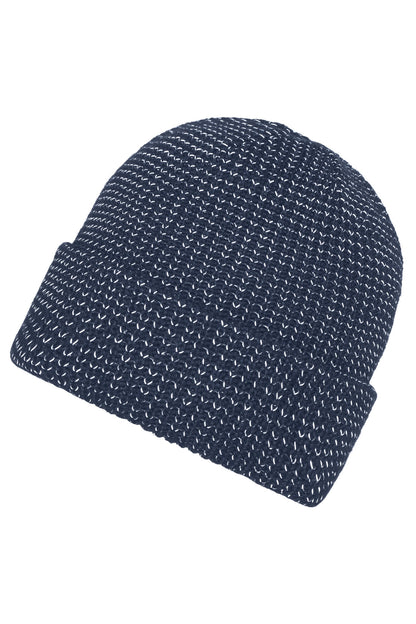 Reflective Winter Beanie - Navy