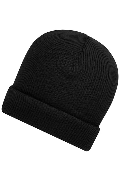 Soft Knitted Winter Beanie - Black