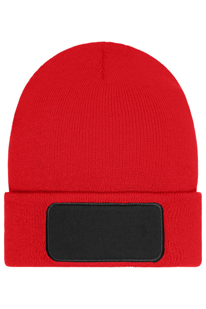 Beanie whit patch-Thinsulate - Red