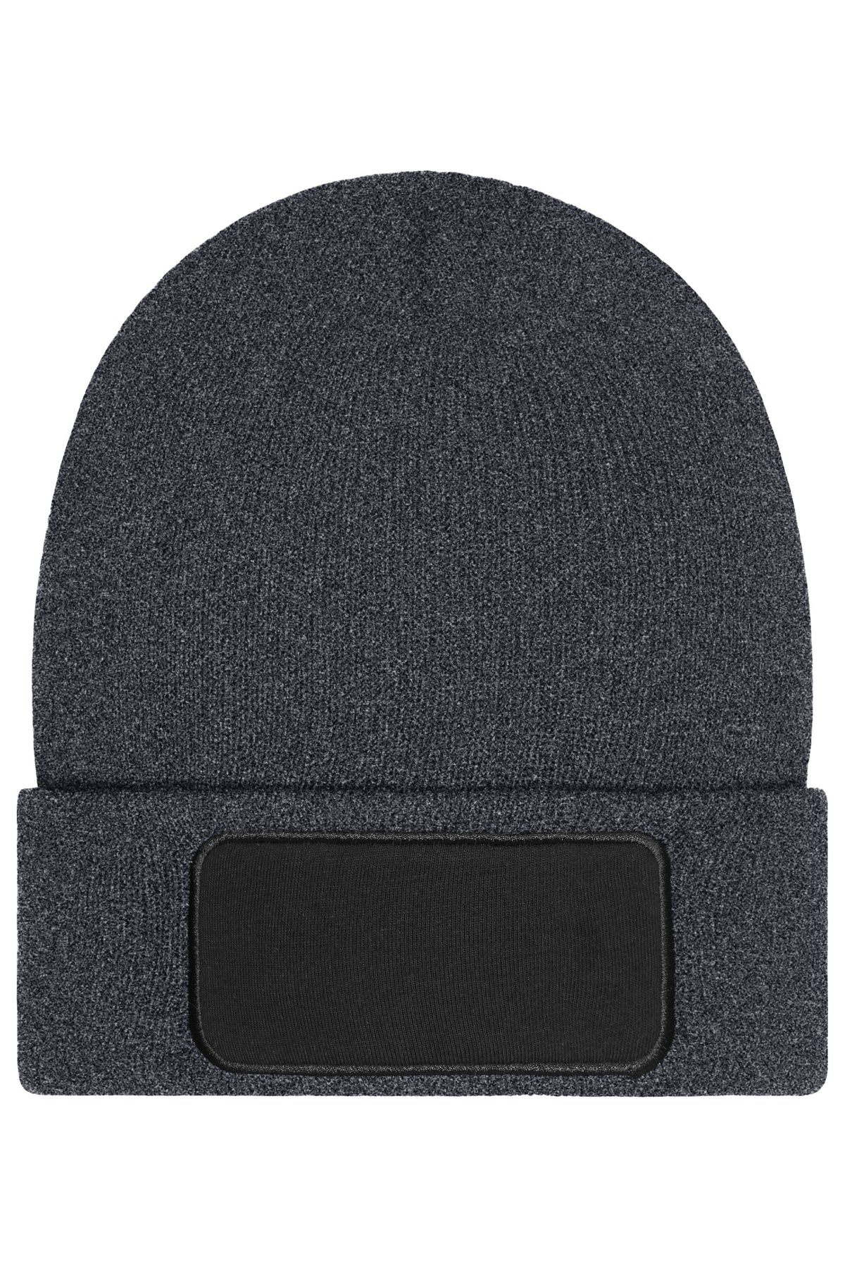 Beanie whit patch-Thinsulate - Dark Grey Melange