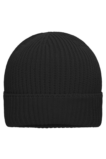 Bio Cotton Winter Beanie - Black