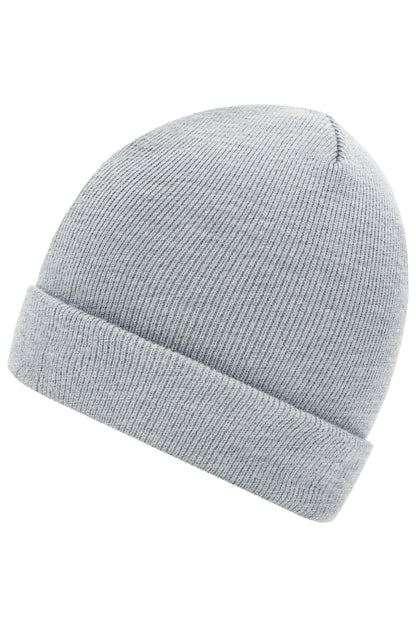 Knitted Cap - Light Grey Melange