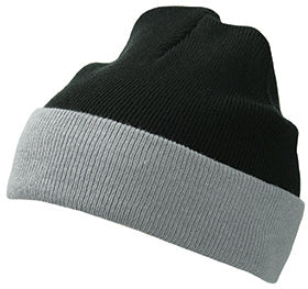 Knitted Cap - Black/Grey